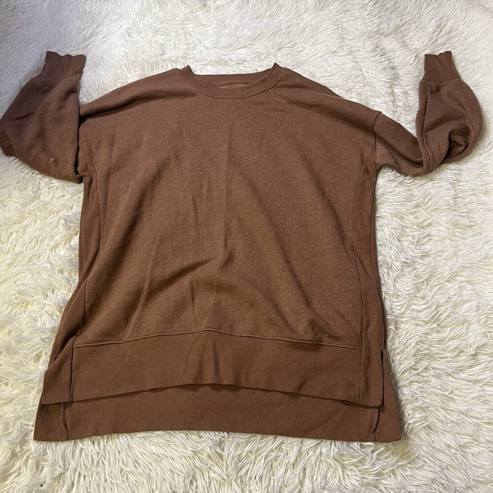 Sonoma Goods For Life Men Sweater Size Brown Pullover Soft Small Cotton Blend